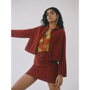 Paloma Wool Spa Jacket in Maroon Red Size Small